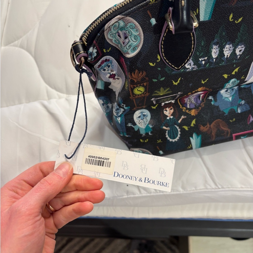 Dooney & Bourke Black Haunted Mansion Satchel - Picture 3 of 5